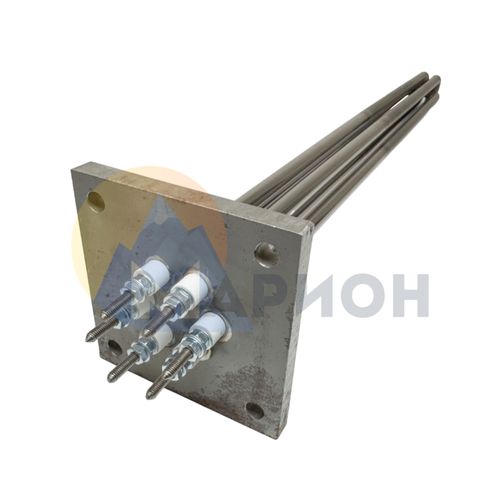 ТБ:3*ТЭН 117 А 10/2,0 J 220; фланец (ст) 90х90х15мм, 4 креп.отв.